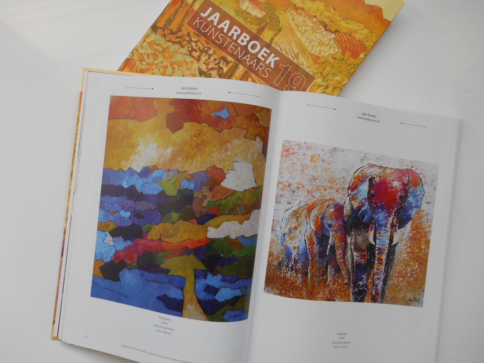 Jan Koren aan het werk in zijn atelier